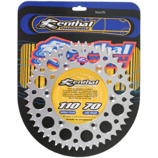 レンサル RENTHAL リア スプロケット 48T/520 80年以降 RM-Z、RM、DR-Z、DR アルミ シルバー 801206-TR WO店