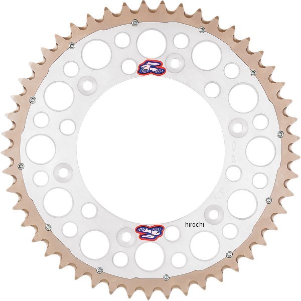 レンサル RENTHAL リア スプロケット ツインリング 50T/520 83年以降 CRF、CR、XR アルミ シルバー 801296-TR WO店