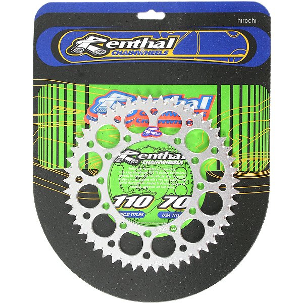 レンサル RENTHAL リア スプロケット 49T/420 88年以降 KX100、KX85、KX80 アルミ シルバー 801421-TR WO店