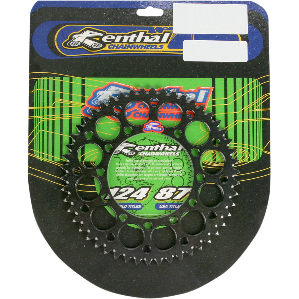 レンサル RENTHAL リア スプロケット 50T/450 88年以降 KX100、KX85、KX80 アルミ 黒 801422-TR WO店