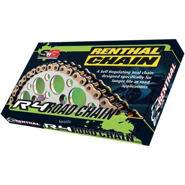 レンサル RENTHAL チェーン カシメタイプ R4SRS525/120L ゴールド 801943-TR WO店