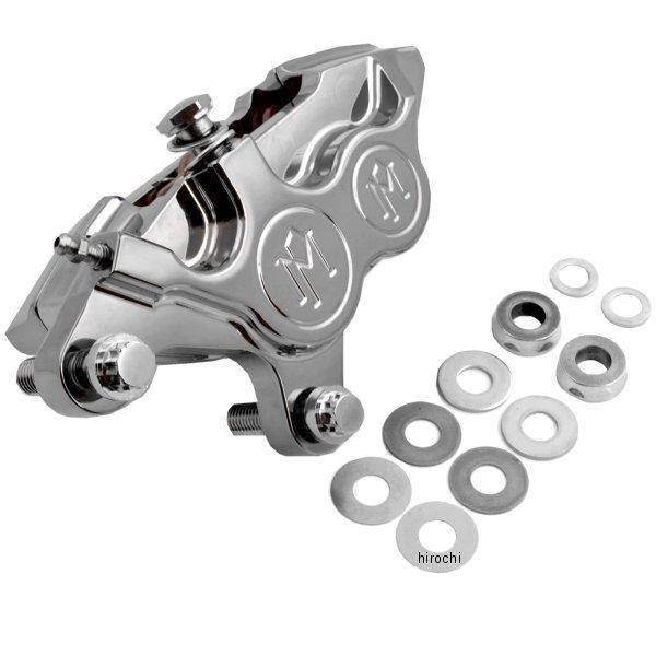 パフォーマンスマシン 4ピストン キャリパー 11.5、11.8インチローター用 フロント 左 クローム 00年以降 PM7147-TR WO店の通販は