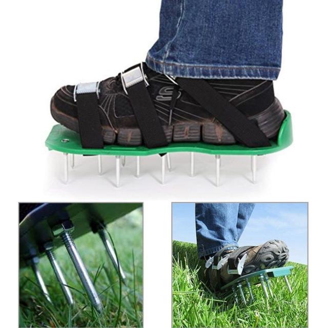 ガーデンスパイク 芝生 エアレーション ガーデンシューズ 芝生穴あけ用 芝生 根切り 穴あけ ガーデニング 土 草 ローンスパイクの通販はau Pay マーケット 46z8