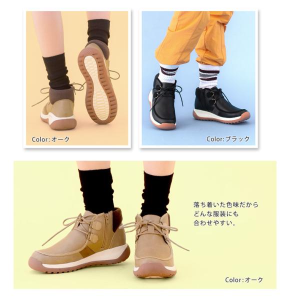 RegettaCanoe リゲッタカヌー Regettacanoe CCME-002 メモリ サイドジップ モカシン風ショートブーツ_11
