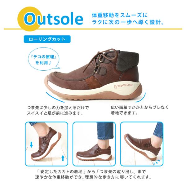 RegettaCanoe リゲッタカヌー Regettacanoe CCME-002 メモリ サイドジップ モカシン風ショートブーツ_9