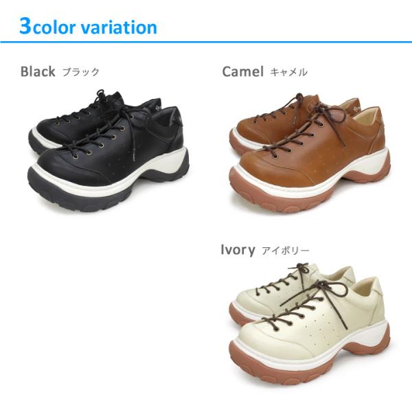 【ポイント10倍UP！5月1日23:59まで】 スニーカー シューズ 厚底 レディース メンズ リゲッタカヌー RegettaCanoe CJAB-004 アボット レースアップ シューズ 履きやすい 歩きやすい ユニセックス_2