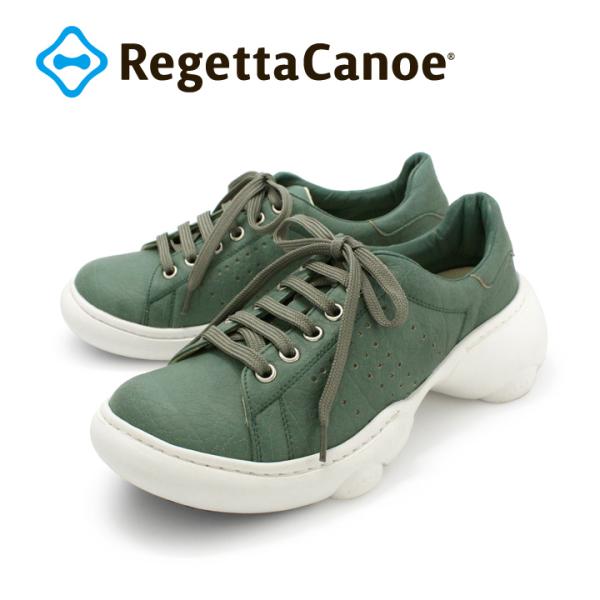 スニーカー 軽量 厚底 リゲッタカヌー RegettaCanoe CJBO-001 ボーロタイプ レースアップシューズ 履きやすい 歩きやすい