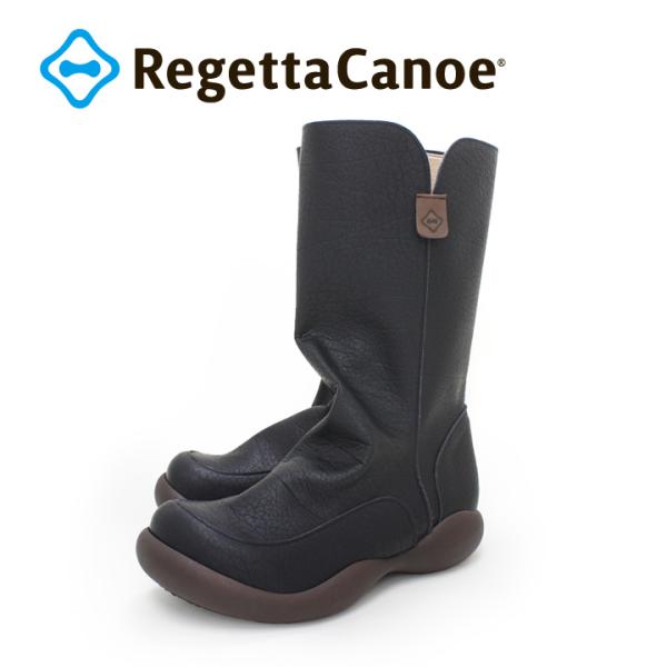リゲッタカヌー ブーツ レディース RegettaCanoe CJOS-6423 ロングブーツ サイドジッパー付き カジュアル