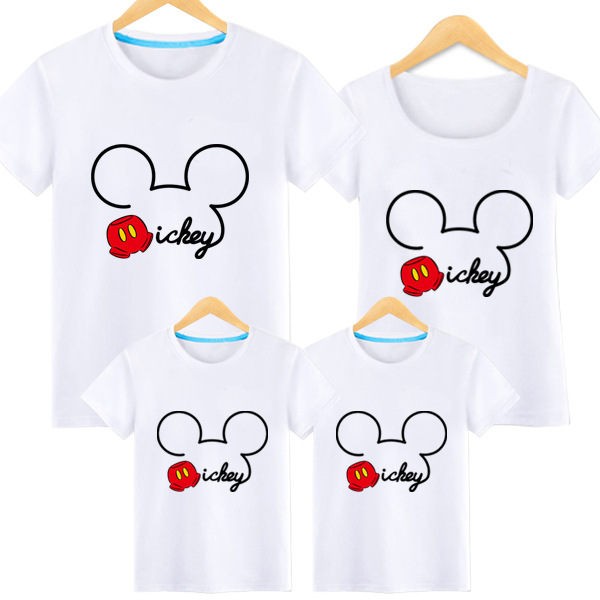 新作 Tシャツ 親子t Shirt Disney ディズニー Mickey ミッキー 親子 お