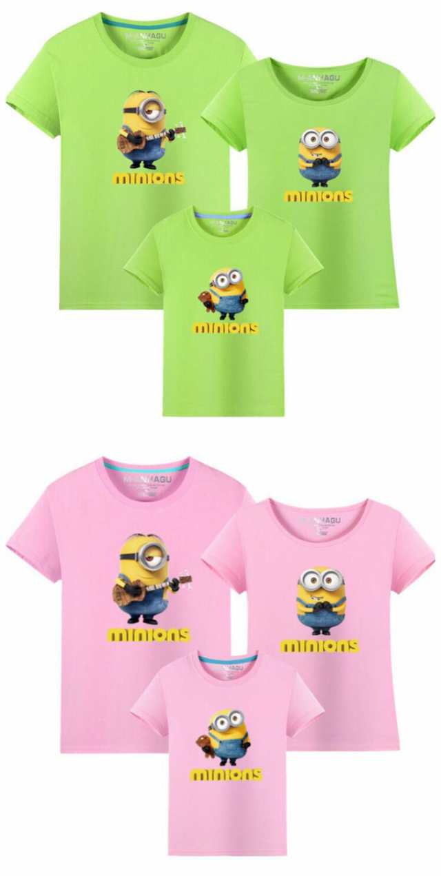 親子tシャツ 親子t Shirt Disney ディズニー Minions ミニオン グッズ 親子お揃いtシャツ 半袖 カットソー 親子ペア お揃いの通販はau Wowma One One