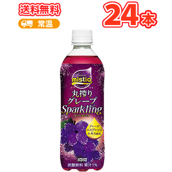 ダイドー 丸搾りグレープスパークリングPET【500ml×24本】 mistio 