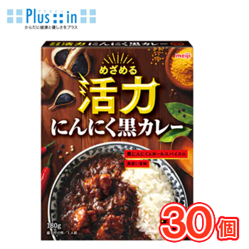 明治 めざめる活力 にんにく黒カレー【180g×30袋】1ケース/保存食