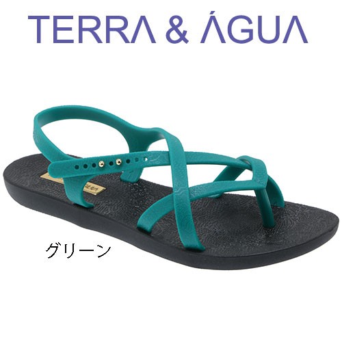 Terra Agua テーハ アグア 全3色 ブラジル ビーチサンダル サンダル トング ビーサン プール 夏 レディース 女性 女子 グリーの通販はau Pay マーケット Agosto