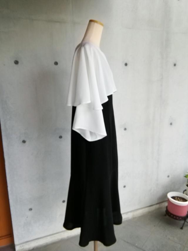 【日本製】7L〜10L 喪服 フォーマル前開きマーメイドシルエットのジャンスカ 136201-3