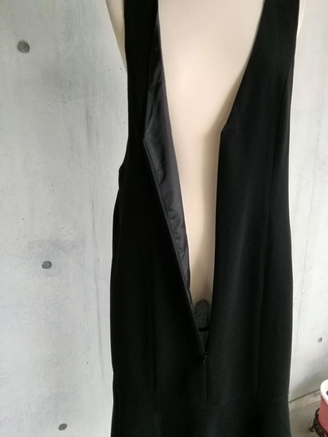 【日本製】7L〜10L 喪服 フォーマル前開きマーメイドシルエットのジャンスカ 136201-3