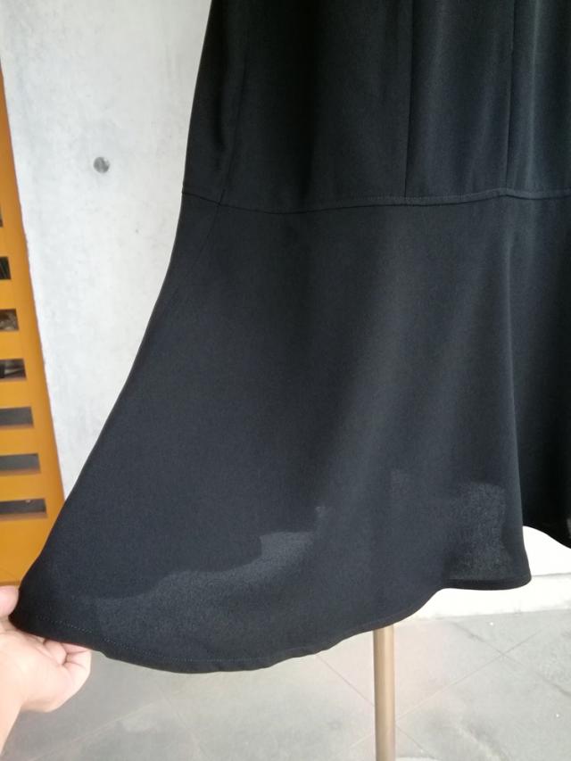 【日本製】7L〜10L 喪服 フォーマル前開きマーメイドシルエットのジャンスカ 136201-3
