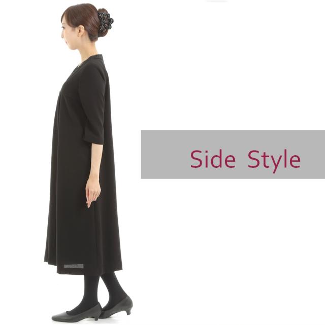 送料無料 ブラックフォーマル 大きいサイズ ワンピース ロング丈 レディース 日本製 喪服 礼服 楽ちん ゆったり 体型カバー の通販はau Pay マーケット Lueelルエール