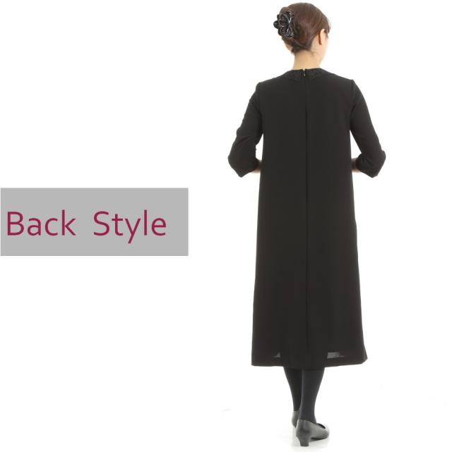 送料無料 ブラックフォーマル ワンピース ロング丈 大きいサイズ レディース 日本製 喪服 礼服 ゆったり 楽ちん 体型カバー の通販はau Pay マーケット Lueelルエール