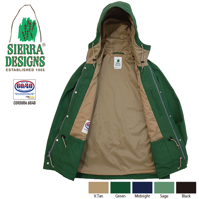 SIERRA DESIGNS シエラデザインズ EXCURSION JACKET エクスカーションジャケット 631012【CORDURA × 60/40 Made in JAPAN】