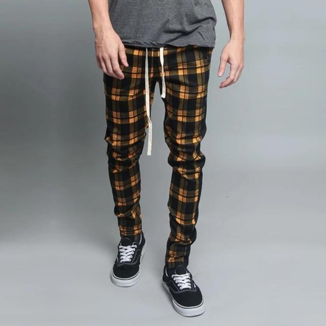 ジョガーパンツ ズボン スウェットパンツ ストレッチズボン スリム メンズ トレンドチェック チェック柄 ワークパンツ ジョガー スキの通販はau Pay マーケット Lifeshine
