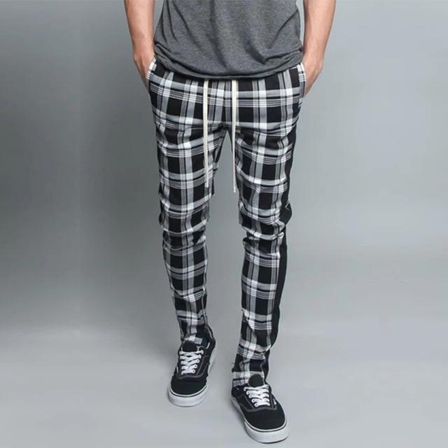ジョガーパンツ ズボン スウェットパンツ ストレッチズボン スリム メンズ トレンドチェック チェック柄 ワークパンツ ジョガー スキの通販はau Pay マーケット Lifeshine