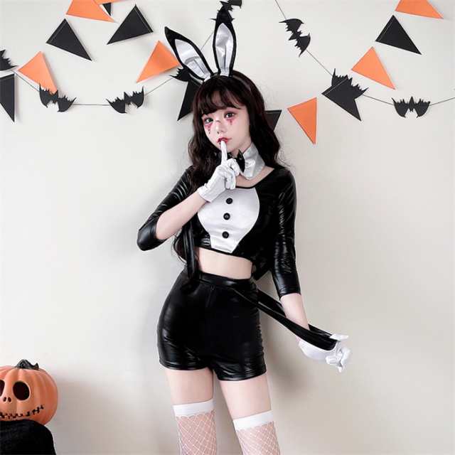 コスプレ ハロウィン衣装 バニーガール バニー 可愛い セクシー ハロウィン仮装 うさ耳 うさぎ 5点セット  トップス、サロペット、カチューシャ、チョーカー、手袋 魔女 悪魔 巫女 コスチューム 黒 レディース キュート コスプレ衣装の通販はau PAY  マーケット - anytime ...