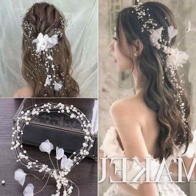 ウエディング ヘッドドレスパール ティアラ 冠 ブライダル ヘッドピース ヘアアクセサリー 髪飾り 花フラワー お花 パール 花嫁 ウエデの通販はau Pay マーケット Lalamart