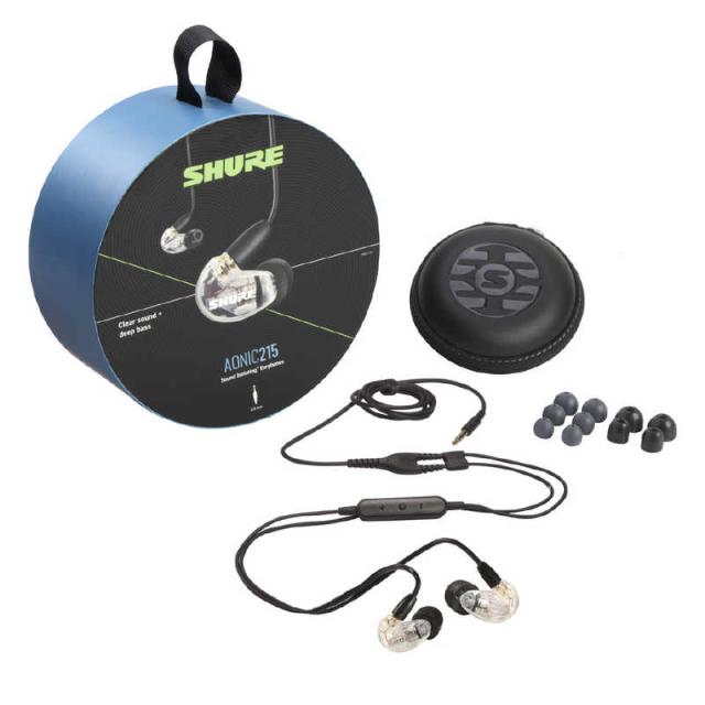 SHURE　イヤホン カナル型 AONIC215 クリア [φ3.5mm ミニプラグ]　SE215DYCL+UNI-A_6