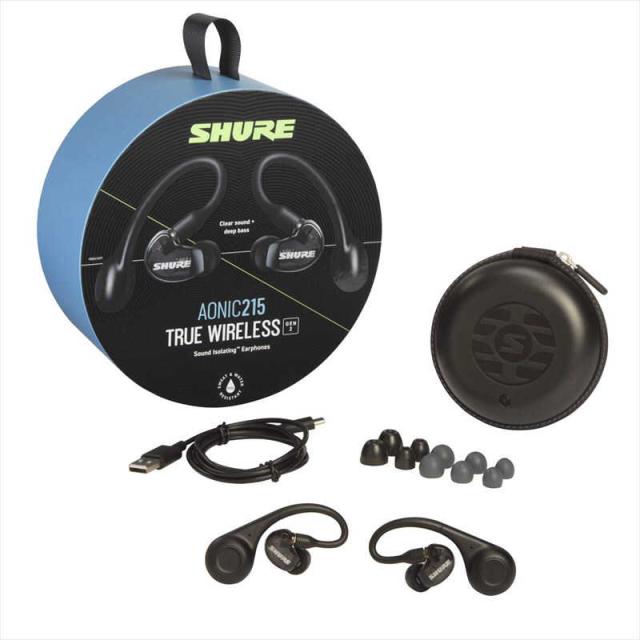 SHURE　イヤホン フルワイヤレスイヤホン リモコン・マイク対応 トランスルーセントブラック AONIC 215 第2世代　SE21DYBK+TW2-A_3