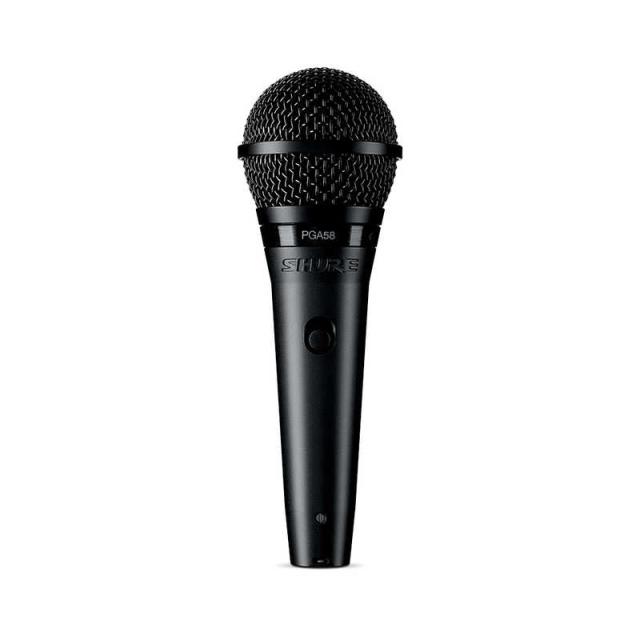 SHURE　ボーカル用カーディオイド・ダイナミックマイクロホン(標準プラグケーブル付き)　PGA58-QTR-J