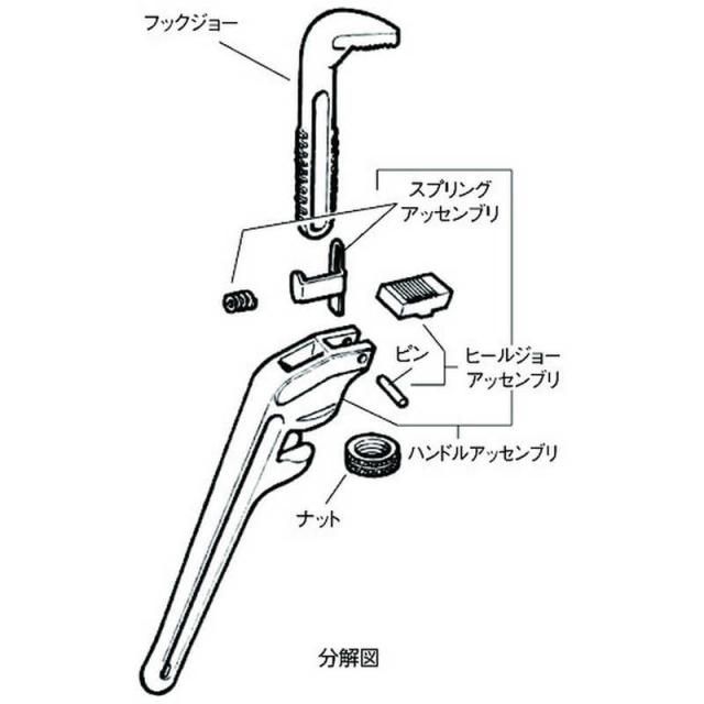 RIDGE　アルミエンドパイプレンチ　E914_1