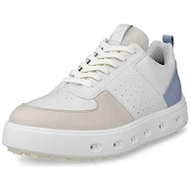 エコー　レディースゴルフシューズ STREET720(ストリート720) WHITE/GRAVEL/DUSTY BLUE ［レディース / 24.0cm］ ライムクリーム　EG110703-61596-38