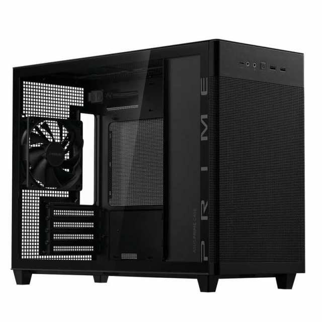 ASUS エイスース　PCケース［Micro ATX /Mini-ITX］Prime AP201 Tempered Glass MicroATX Case ブラック　AP201/PRIME/CASE/TG