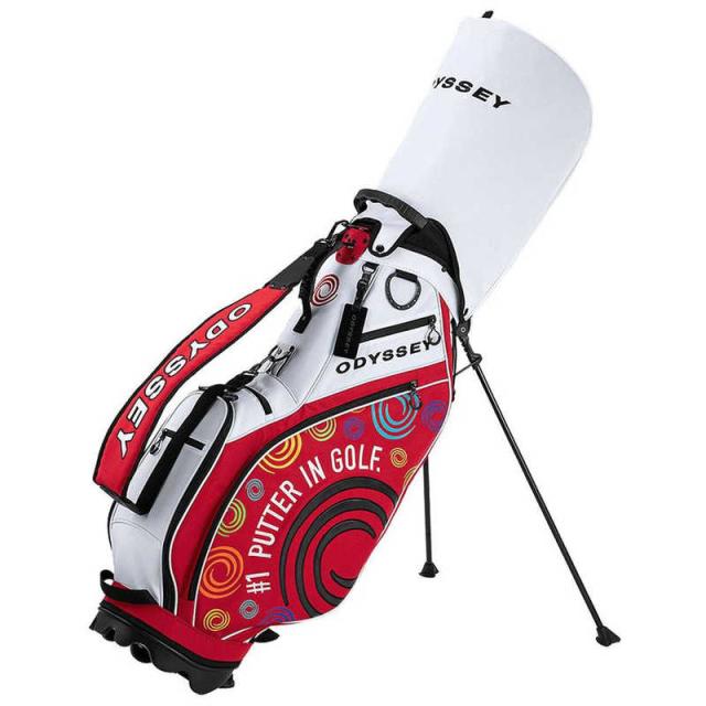 オデッセイ ゴルフバッグ Odyssey Stand FW 25 JM ホワイト/レッド