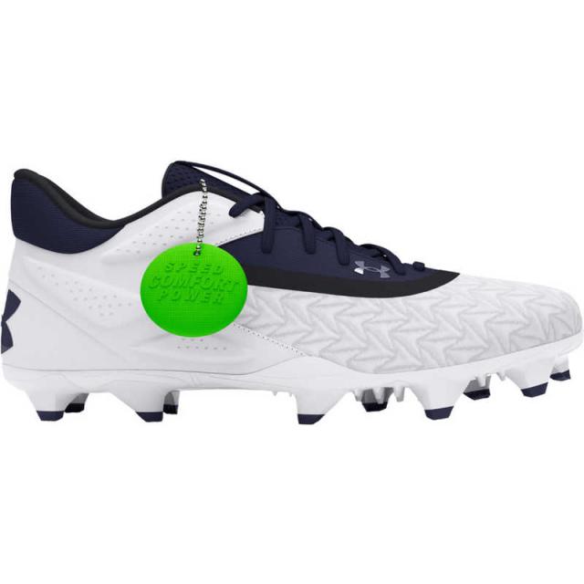 アンダーアーマー　ベースボールシューズ UAヤード マイクロティップス TPU 3.0 ［メンズ / 25.5cm / 幅：D］ White×Midnight Navy×Midnight Navy　3027449