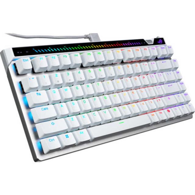 ASUS エイスース　ゲーミングキーボード (ラピッドトリガー / 75％ / 有線 / 白) ［有線］　ROG/FALCHION/ACE/75HE/WH