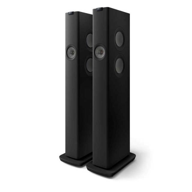 KEF　WiFiスピーカー 2本セット ［ハイレゾ対応 /Bluetooth対応 /Wi-Fi対応］ カーボンブラック　LS60WBLACKJP