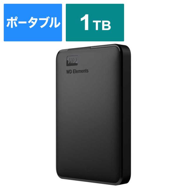 WESTERN DIGITAL　外付け HDD USB-A接続 WD Elements Portable ポータブル型 1TB　WDBUZG0010BBK-JESEの通販はHDD