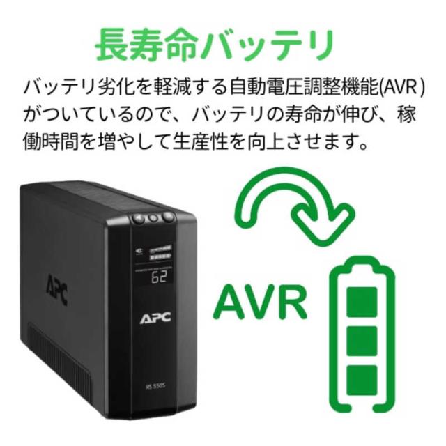 シュナイダーエレクトリック　APC RS 400VA Sinewave Battery Backup 100V　BR400S-JP_2
