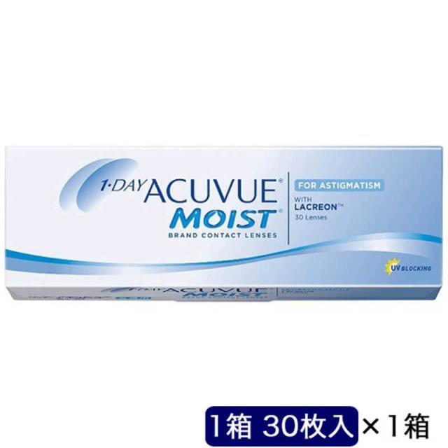 ジョンソン＆ジョンソン　(度なし ±0.00) ワンデーアキュビューモイスト乱視用 (BC8.5/CYL-1.25/AX170/DIA14.5) コンタクトレンズ　