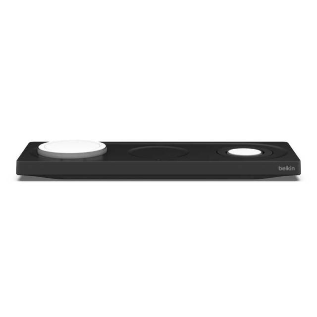 BELKIN　MagSafe認証 3-in-1 ワイヤレス充電パッド(電源アダプタ付)(ブラック) 　WIZ016DQBK_1