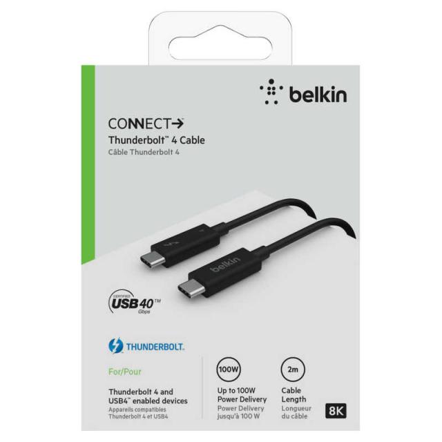 BELKIN　ケーブル 2M ACTIVE ブラック ブラック [Type-Cオス /USB Power Delivery対応]　INZ002BT2MBK_3