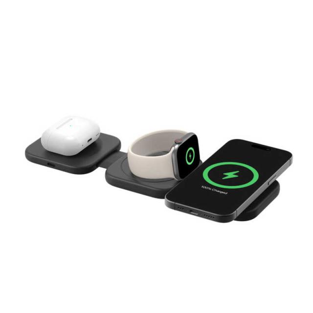 BELKIN　BoostCharge Pro Qi2 3-in-1 折りたたみ式トラベルパッド　WIZ024DQBK_4