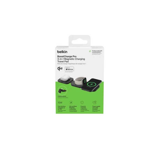 BELKIN　BoostCharge Pro Qi2 3-in-1 折りたたみ式トラベルパッド　WIZ024DQBK_7