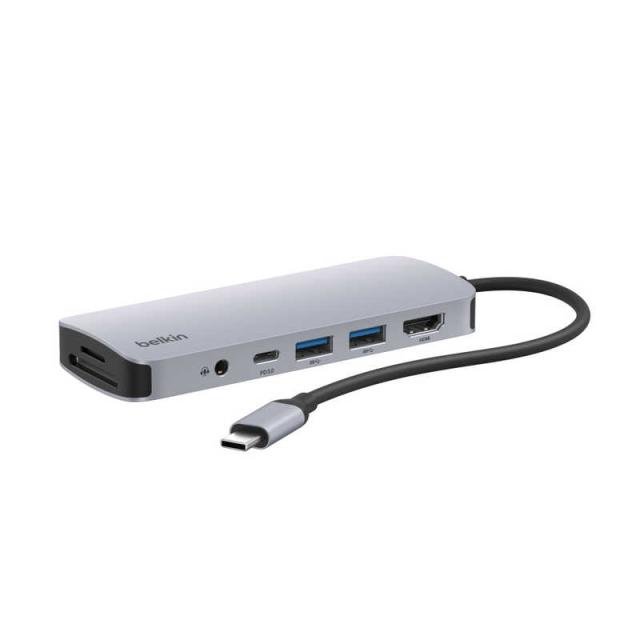 BELKIN　Connect USB-C 7-in-1 マルチポートハブ　AVC009fqSGY-V2 4,369円