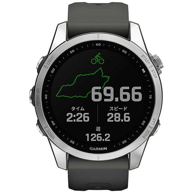 GARMIN スマートウォッチ fenix 7S Silver Graphite 010-02539