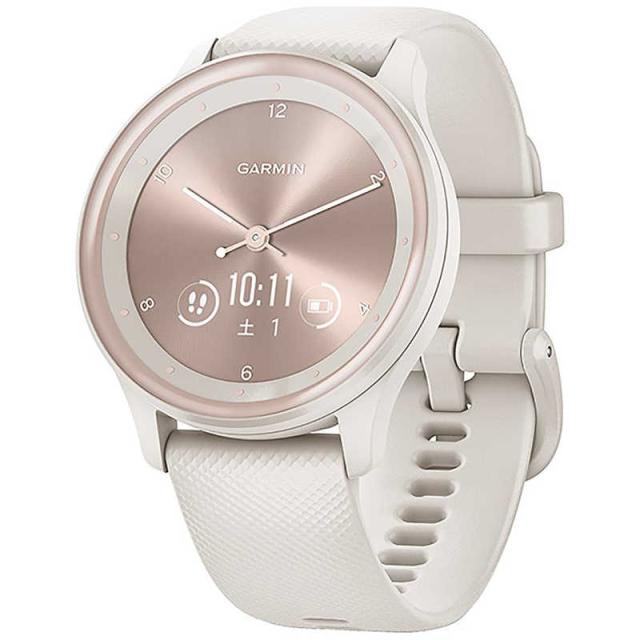 GARMIN　スマートウォッチ vivomove Sport Peach Gold Ivory　010-02566-41