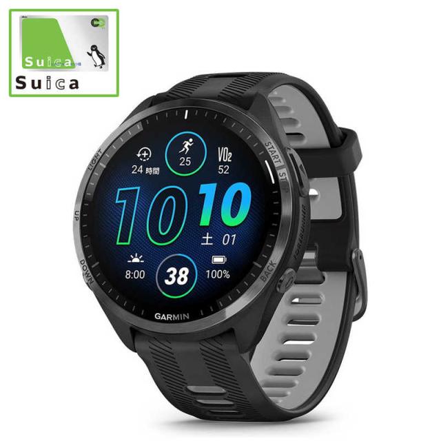 GARMIN スマートウォッチ Forerunner 965 Black(Suica対応) 010