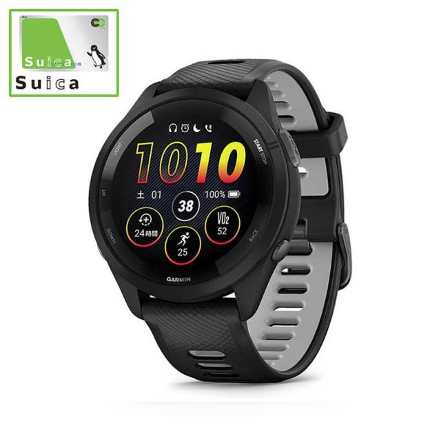 GARMIN スマートウォッチ Forerunner 265 Black(Suica対応) 010