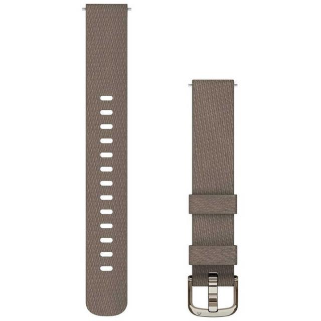 GARMIN　Quick Release バンド 14mm Coffee Nylon / Cream Gold (ガーミン)　010-13302-10